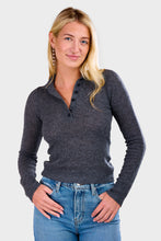 Load image into Gallery viewer, Featherweight Cashmere Polo - Granite
