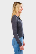 Load image into Gallery viewer, Featherweight Cashmere Polo - Granite
