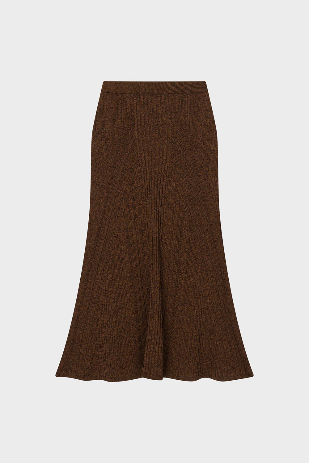 Mossy Mid-Length Skirt - Bitter Chocolate