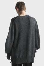 Load image into Gallery viewer, 0145 Oversized Knitted Sweater - Dark Grey
