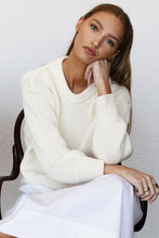 Load image into Gallery viewer, Cozy Cotton Sweater - Ivory Organic
