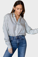 Load image into Gallery viewer, Ryan Shirt - Ivory Stripe Silk
