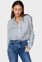 Load image into Gallery viewer, Ryan Shirt - Ivory Stripe Silk
