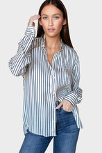 Load image into Gallery viewer, Ryan Shirt - Ivory Stripe Silk
