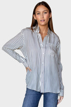 Load image into Gallery viewer, Ryan Shirt - Ivory Stripe Silk
