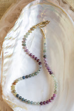 Load image into Gallery viewer, Rainbow Sapphire Rondelle Candy Necklace
