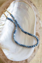 Load image into Gallery viewer, Cornflower Blue Opal Rondelle Candy Necklace
