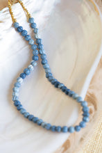 Load image into Gallery viewer, Cornflower Blue Opal Rondelle Candy Necklace
