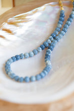 Load image into Gallery viewer, Cornflower Blue Opal Rondelle Candy Necklace
