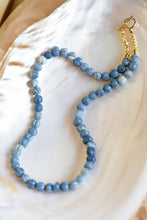 Load image into Gallery viewer, Cornflower Blue Opal Rondelle Candy Necklace
