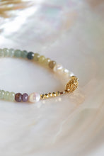 Load image into Gallery viewer, Rainbow Sapphire &amp; Pearl Bracelet
