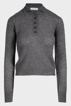 Load image into Gallery viewer, Featherweight Cashmere Polo - Granite
