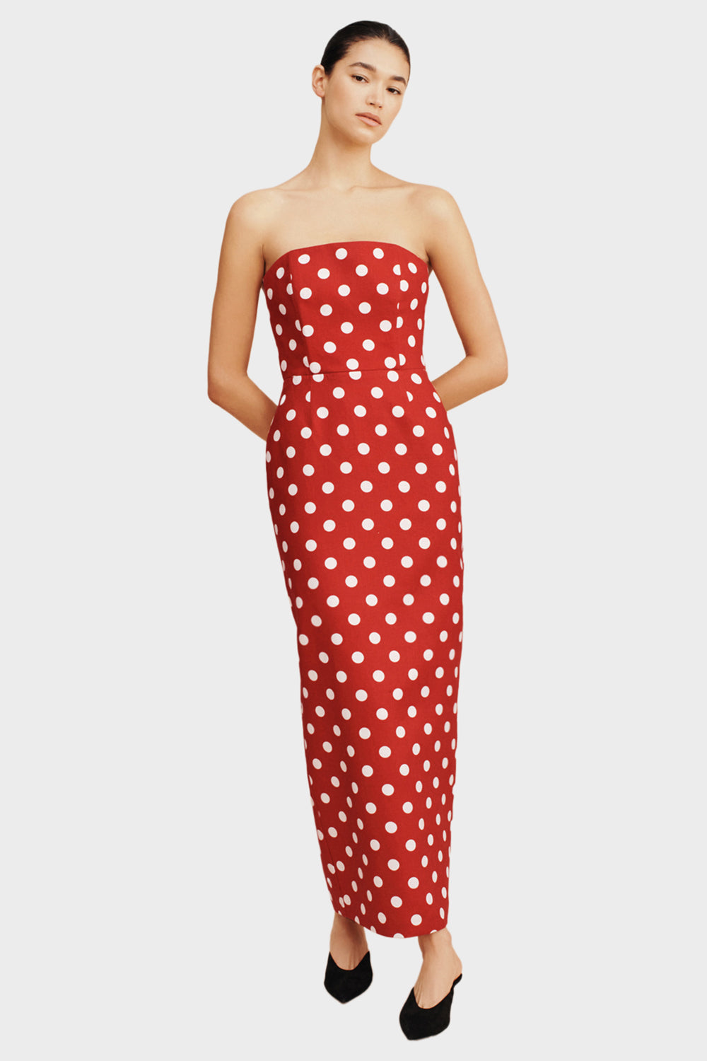 Romeo Strapless Dress - Polka Dot