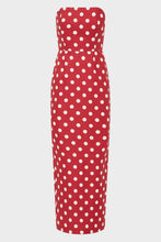 Load image into Gallery viewer, Romeo Strapless Dress - Polka Dot
