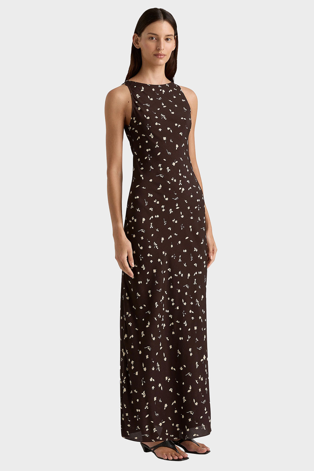 Silya Maxi Dress - Clover Brown