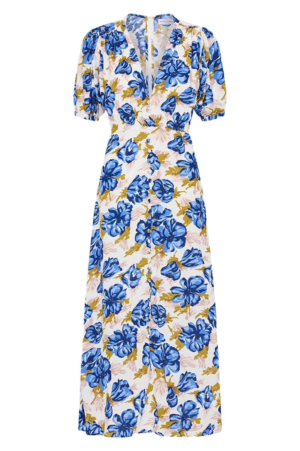 NWT Faithfull the Label Bellavista Midi Dress Careyes Floral Marigold deals Size Large