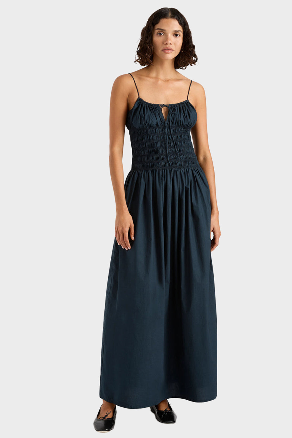 Claude Midi Dress - Navy