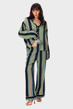 Load image into Gallery viewer, Pastelle Oversized Pants - Teal Stripes
